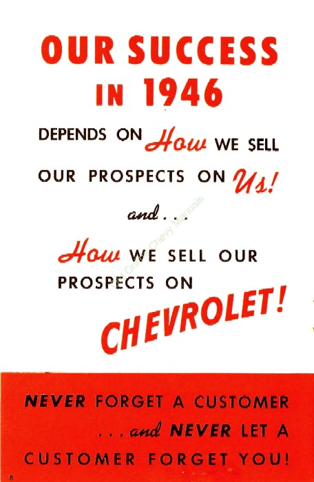 1946 Chevrolet More Selling Needed Booklet Page 4